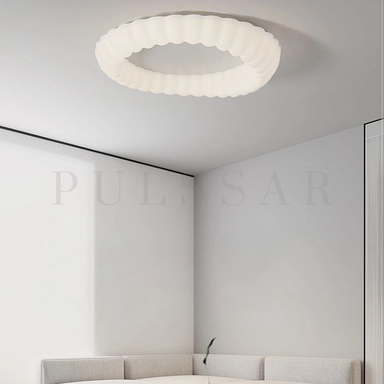 Люстра белая кухня — потолочная модель с матовым плафоном и тёплым светом 3000К над обеденной зоной