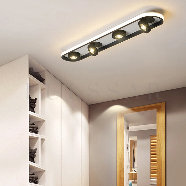 Освещение прихожей в частном доме — точечный светильник ETEL LONG для подсветки зеркала и гардероба