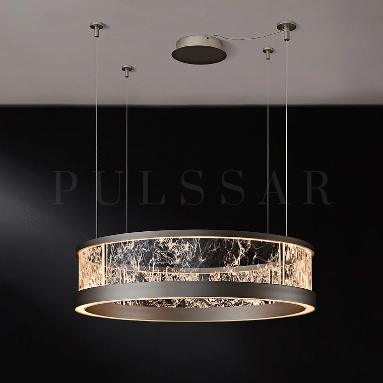 Потолочная кольцевая люстра в стиле хай тек Потолочные люстры в стиле хай тек — светодиодный светильник в форме кольца