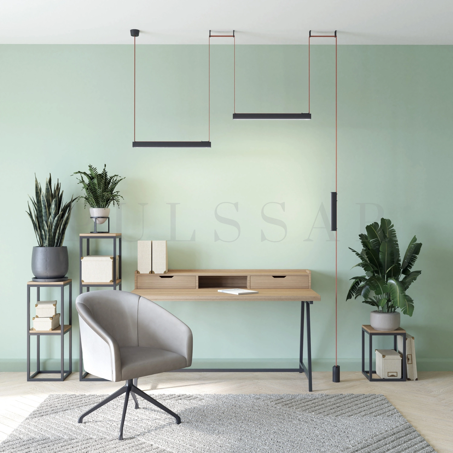 Как должен падать свет на рабочее место — трековое освещение над столом