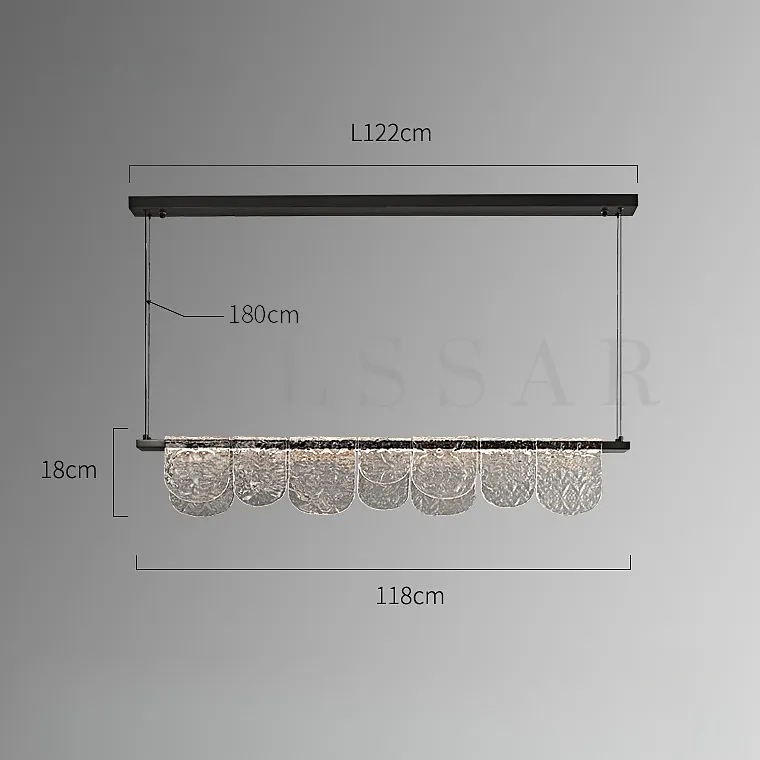 Реечная люстра DALI LONG