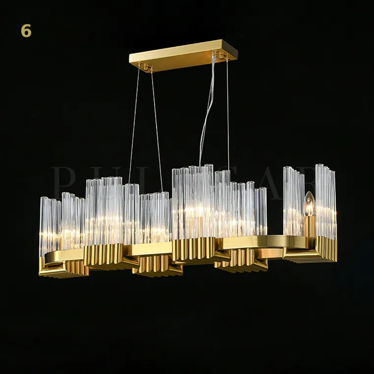 Реечная люстра SARON LONG