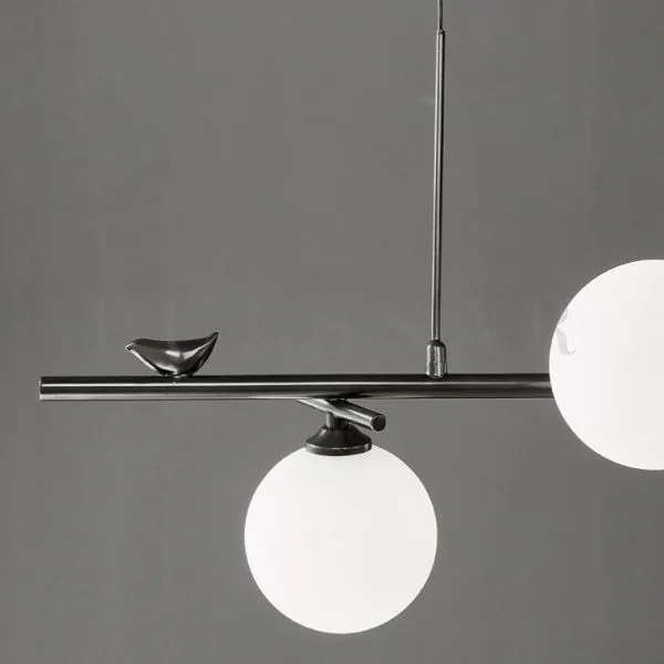 Реечная люстра KIRAN BLACK L