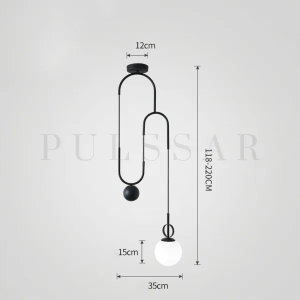Подвесной светильник NEWTON BLACK