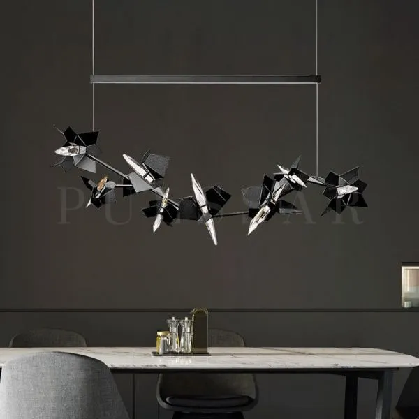 Реечная люстра BERGAMO