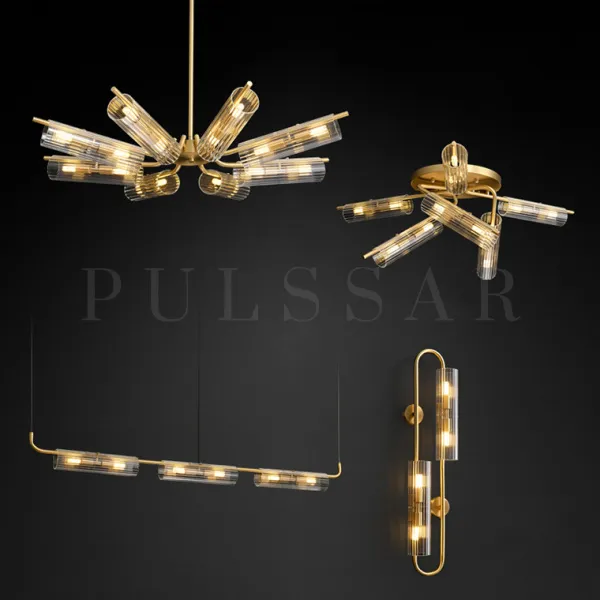 Реечная люстра LUCINA LONG