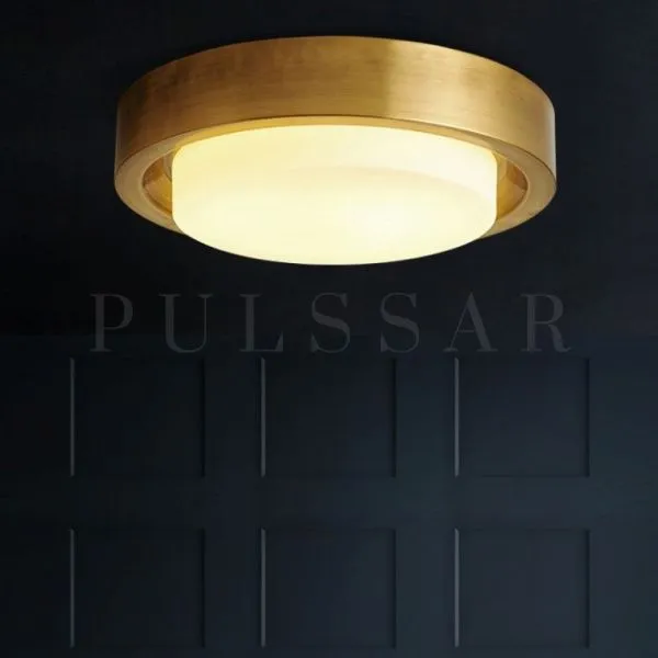 Потолочный светильник BUTTON BRASS