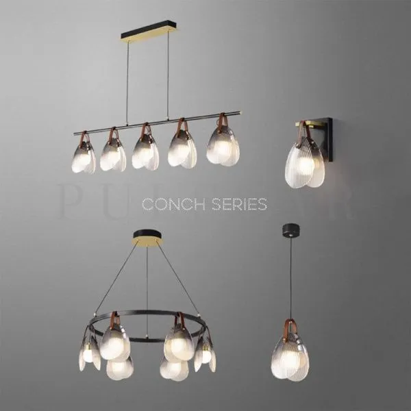 Реечная люстра CONCH L
