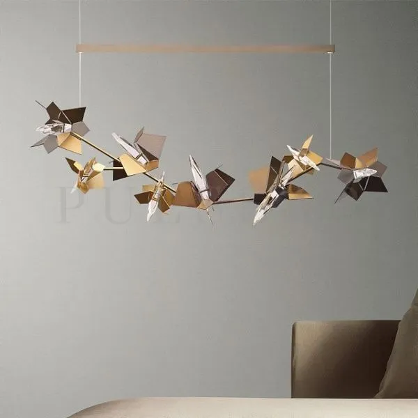 Реечная люстра BERGAMO