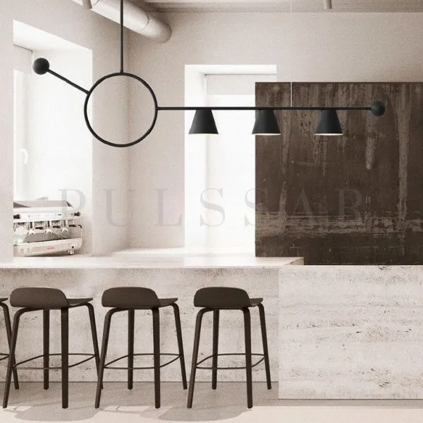 Реечная люстра HEDVIG