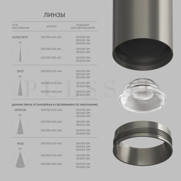 Линза SHINE Optics DK5700-D35-A36