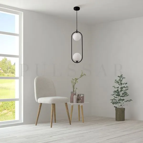 Подвесной светильник HOOP DUO BW