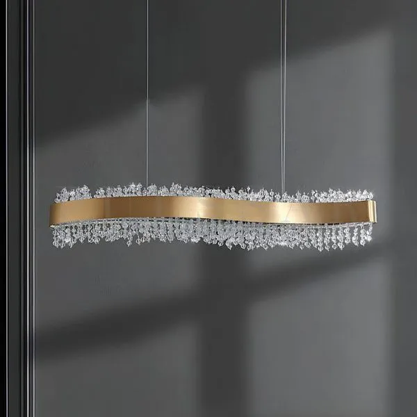 Реечная люстра LUSINE