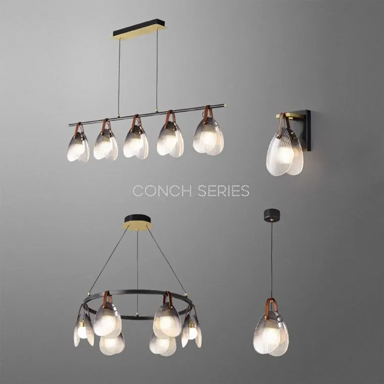 Реечная люстра CONCH L