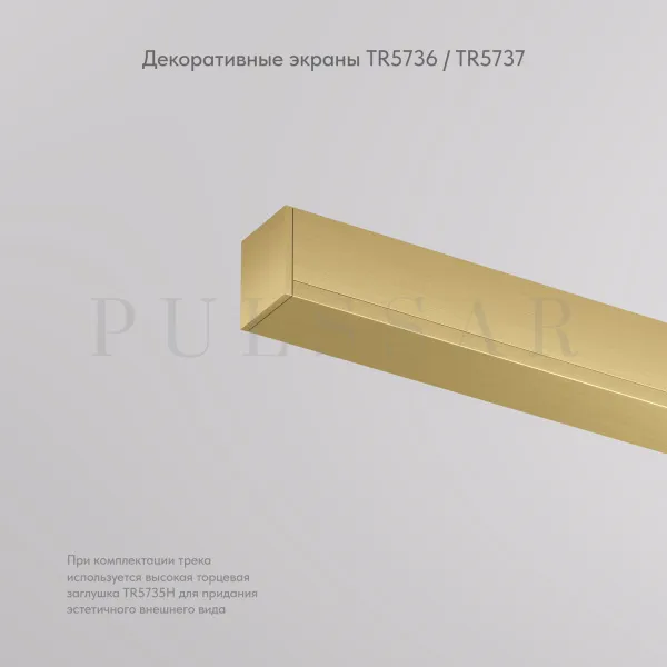 Декоративная заглушка желоба трека SHINE BASE TR5736-SB