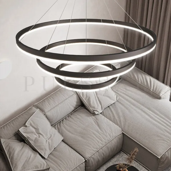 Кольцевая люстра CRUISE BLACK LITE