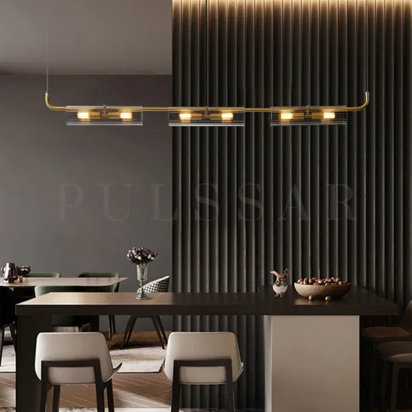 Реечная люстра LUCINA LONG