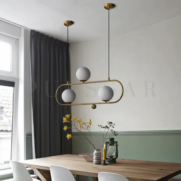 Реечная люстра HOOP L