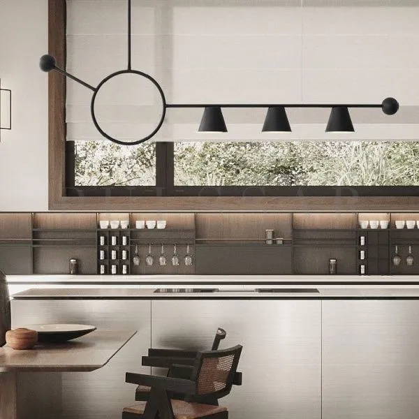 Реечная люстра HEDVIG