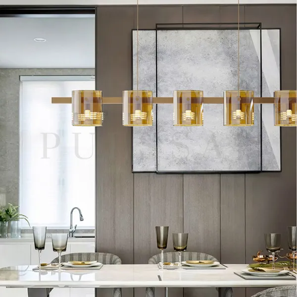 Реечная люстра JANICE LONG