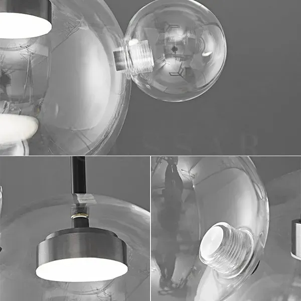 Дизайнерская LED-люстра BUBBLE B в виде прозрачного пузыря