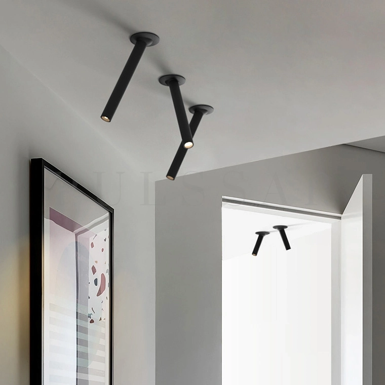 Споты и точечные светильники для зонирования пространства Точечные светильники споты для акцентного освещения в лофте