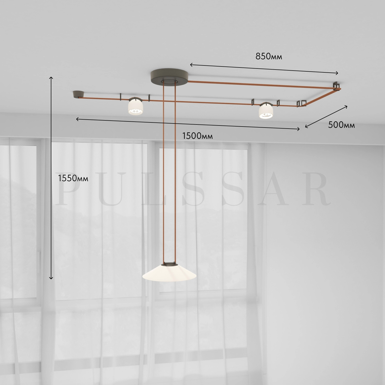 Комплект ременной трековой системы Belty DK55SET02-01-BR