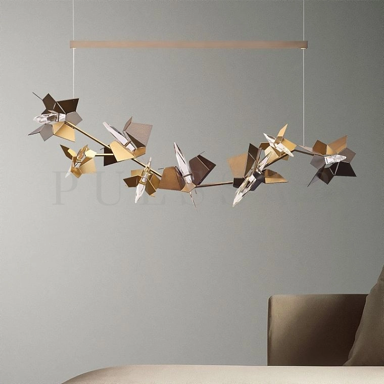 Реечная люстра BERGAMO