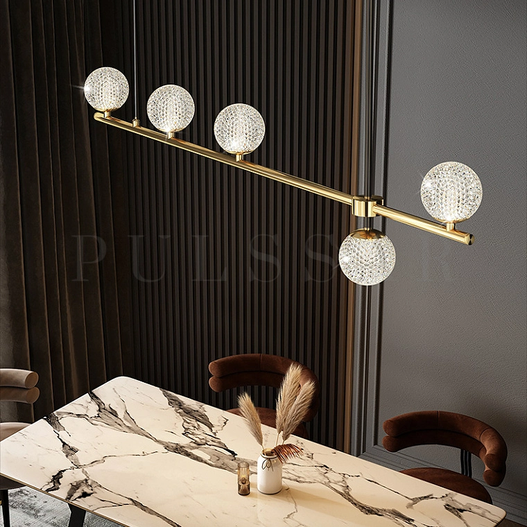 Реечная люстра SHANIA