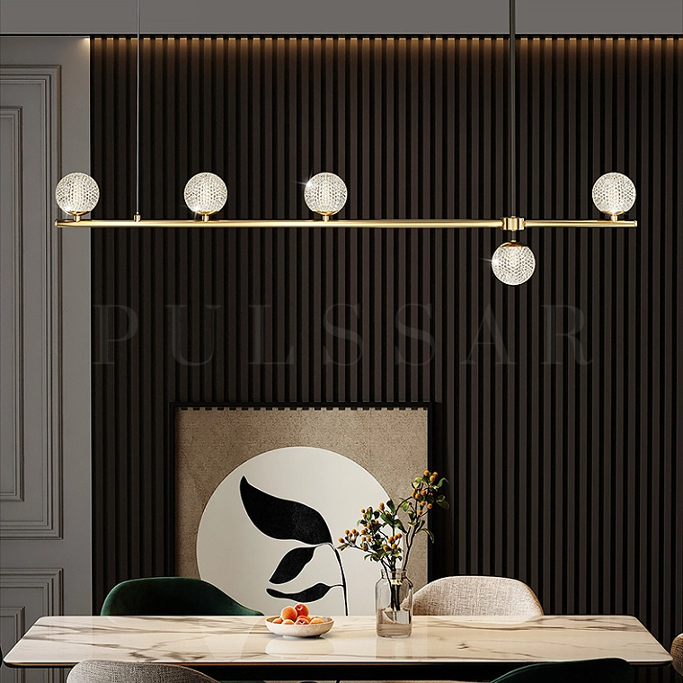 Реечная люстра SHANIA