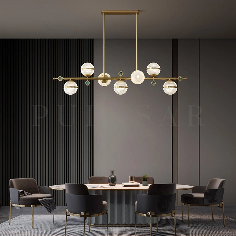 Реечная люстра LUARA LONG