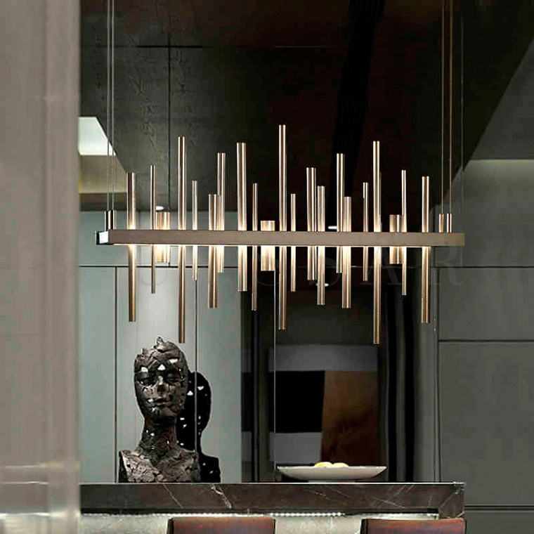 Реечная люстра CARBON