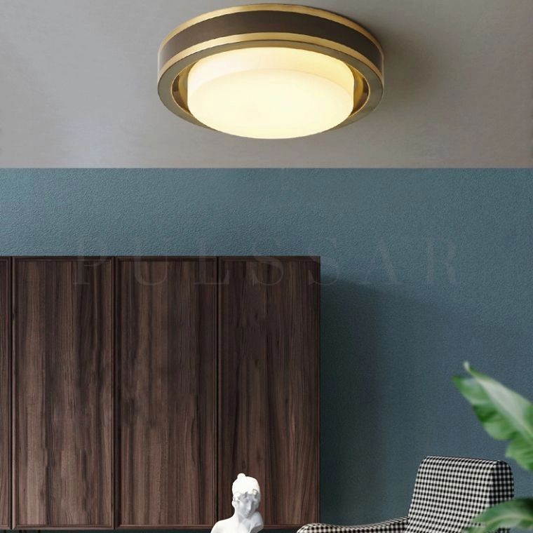 Потолочный светильник BUTTON BRASS