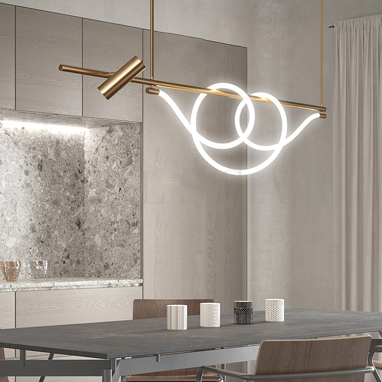 Реечная люстра DEMAS