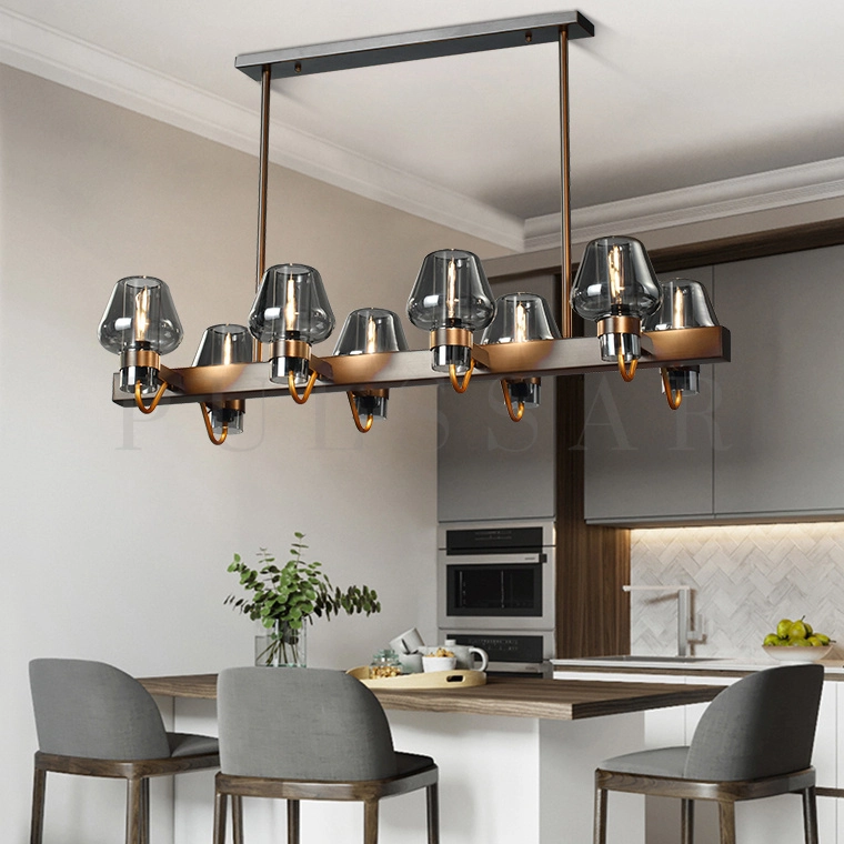 Реечная люстра MAGMA LONG