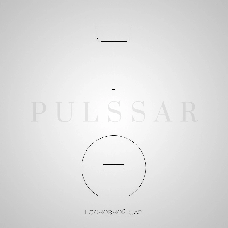 Подвесной светильник BUBBLE B MILK