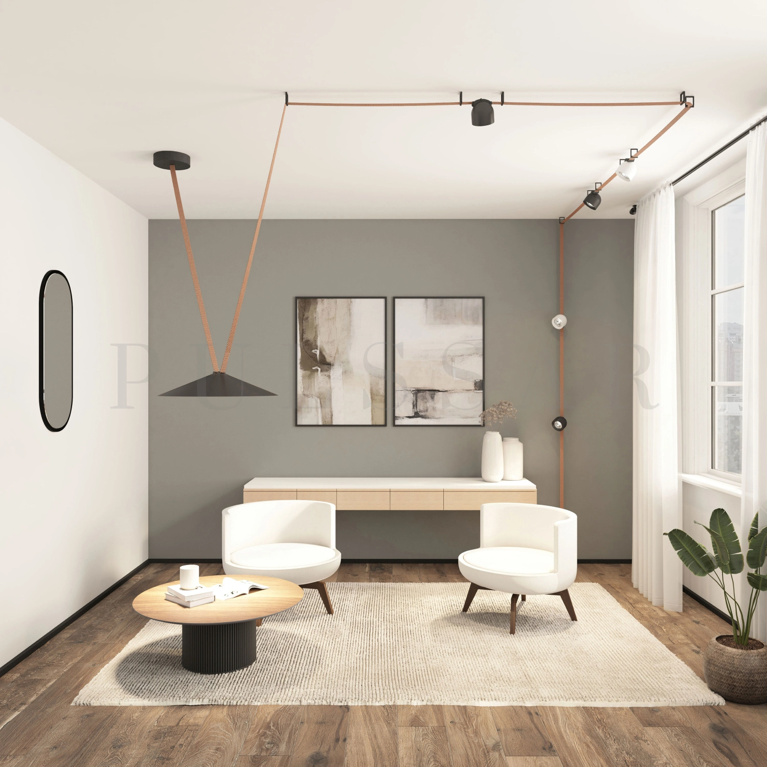 Трековый светильник BELTY SMART FLOW DK5668-BK