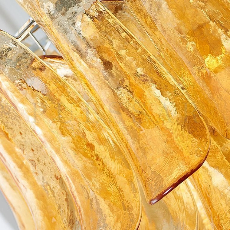 Реечная люстра LOBBY AMBER LONG