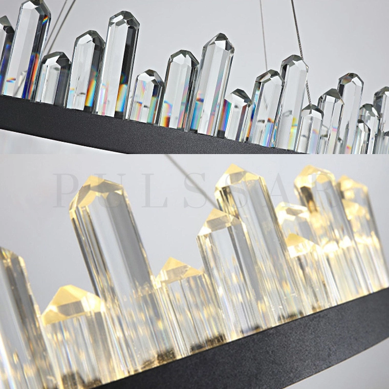 Кольцевая люстра QUARTZ BLACK