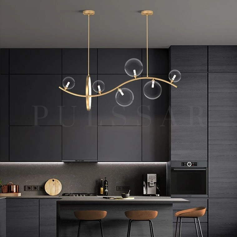 Реечная люстра MELODY WAVE