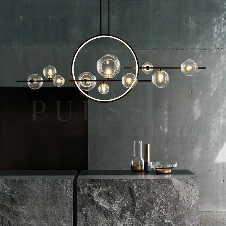 Реечная люстра IONA L HALO