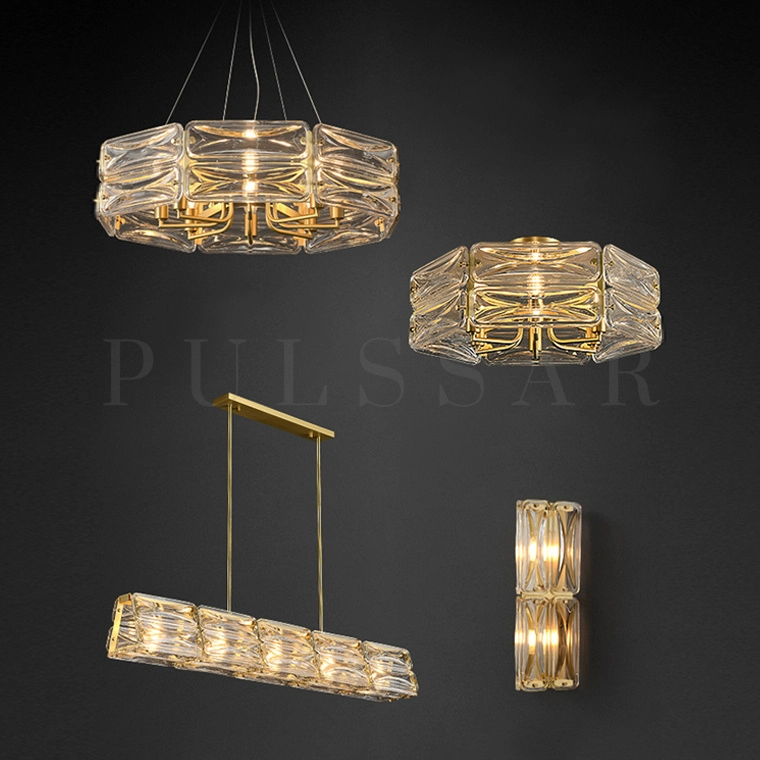 Реечная люстра SARIA LONG