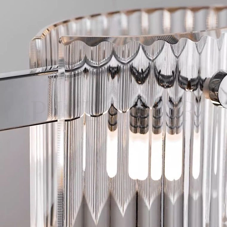 Реечная люстра NICOLETTA CHROME L