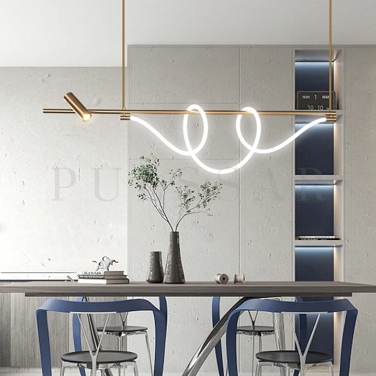 Реечная люстра DEMAS