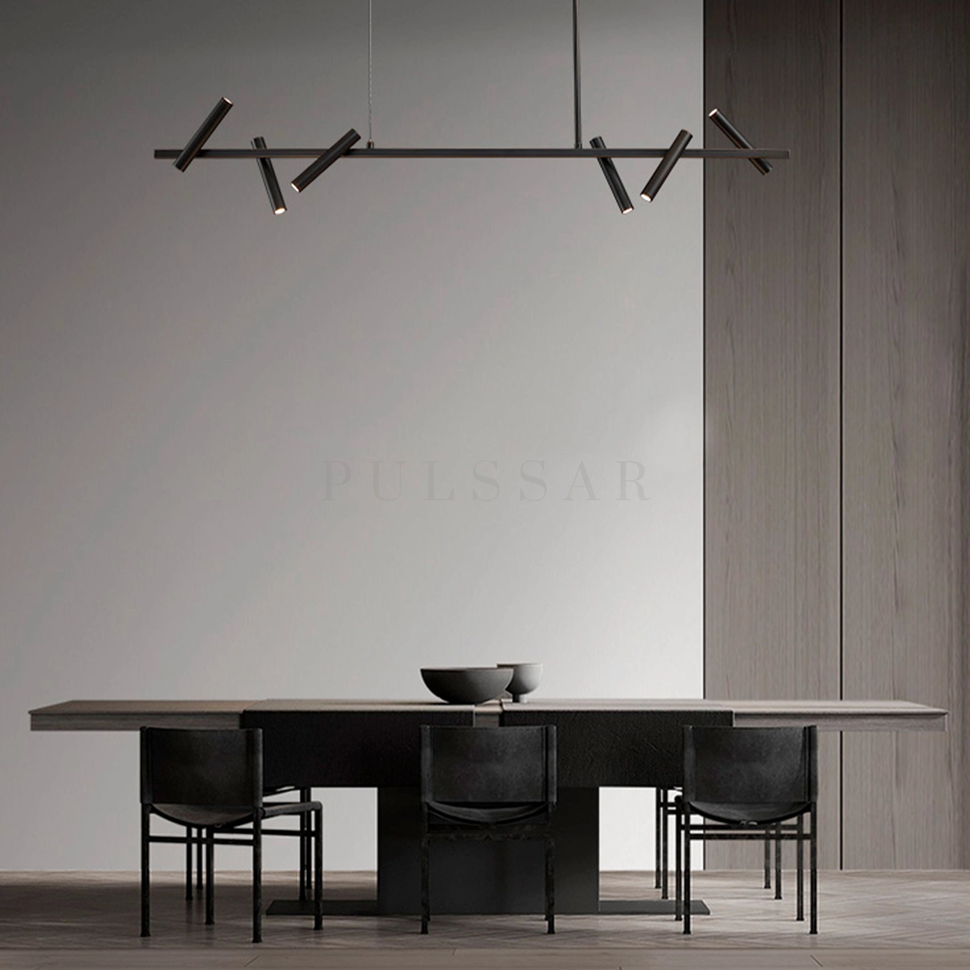 Реечная люстра LEEDS LONG