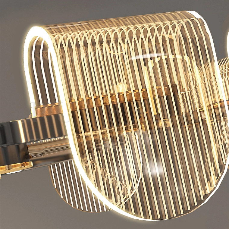 Реечная люстра RAGNAR LONG