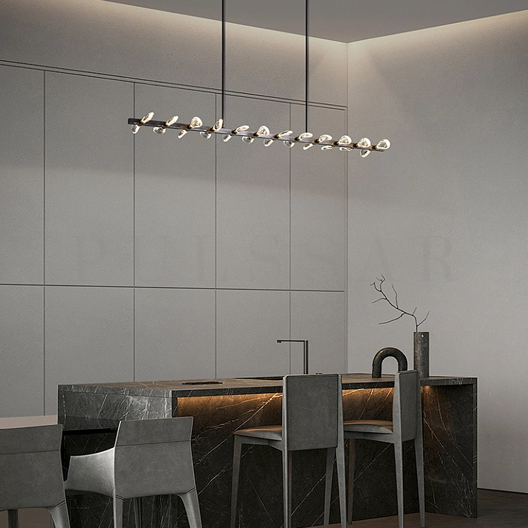 Реечная люстра GLORIOLE LINE