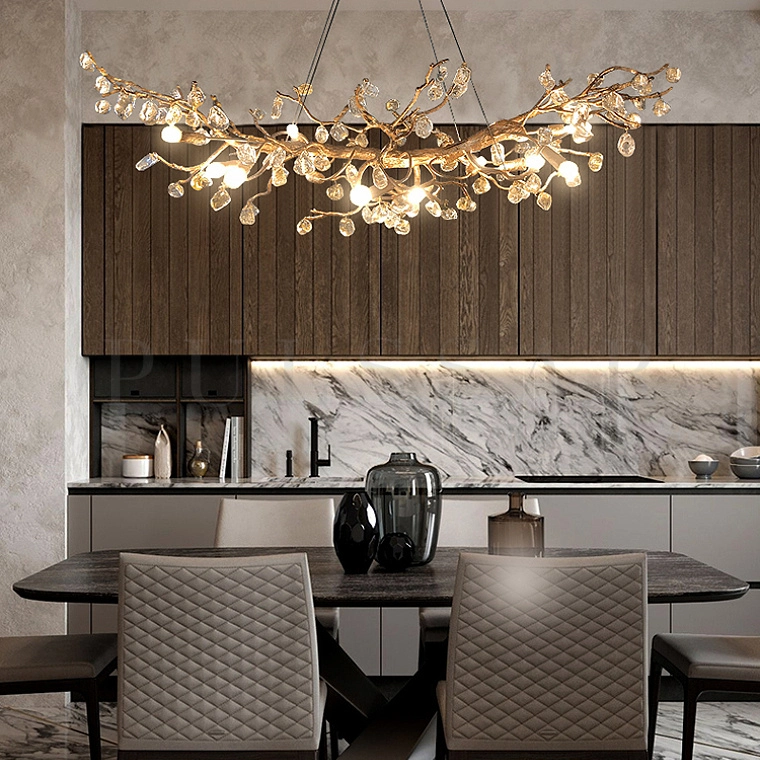 Реечная люстра ELISHA BUD LONG