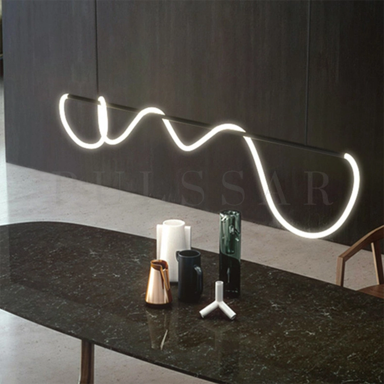 Реечная люстра GLORIFY BLACK LONG