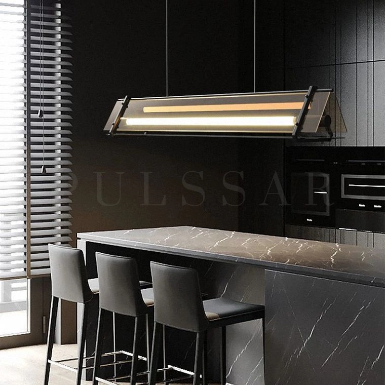 Реечная люстра HAGA LONG